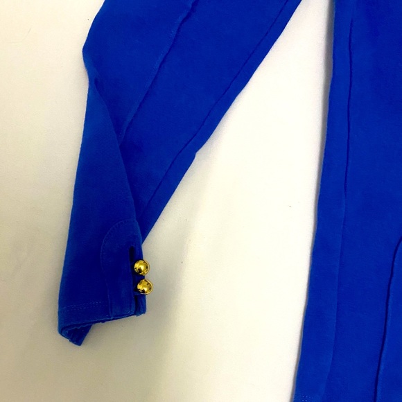 Janie and Jack toddler girl coordinating blazer pants set, with flower detail. - Picture 5 of 7